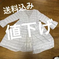 値下げしました‼️女の子　160cm シアーカーディガン