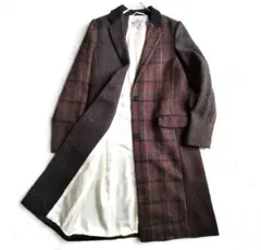 BEAUTY&YOUTH Harris Tweed クレイジーチェスターコートS