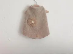 ＊ハンドメイド犬服＊お花ボアフリース・ワンピ
