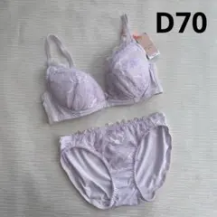 トリンプ　胸元ぴったりブラ ブラ＆ショーツセット　D70のサムネイル