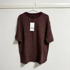 ZARA/秋服/新品未使用/半袖/Tシャツ/カットソー/M/モード/ボーダー
