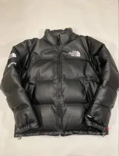 ノースフェイス× Supreme ヌプシオールレザーダウンジャケット Lサイズ シュプリーム SUPREME × ノースフェイス THE NORTH FACE Leather