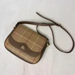 【美品✨】バーバリー　ノバチェック ショルダーバッグ　ホースロゴ　ヴィンテージ