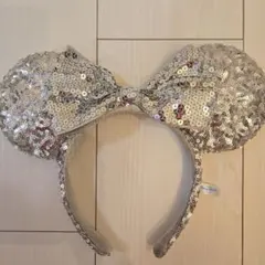 ディズニー ミニーマウス カチューシャ シルバー