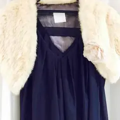 結婚式、二次会に…✳︎ワンピース、ファーボレロset