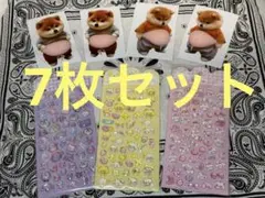 7枚 セット　柴犬 お腹ぷにぷにシール 3Dシール ステッカーシール帳