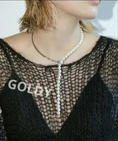 GOLDYパールネックレス チョーカー　シルバー