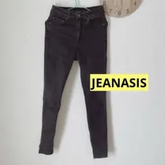 JEANASIS ブラック スキニーデニム ハイウエスト