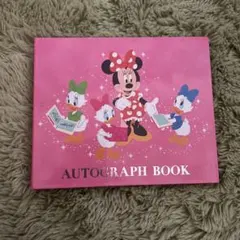 ミニーマウス サイン帳 オートグラフブック　ディズニー