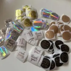 Thank you シール シンプルデザイン　大量セット
