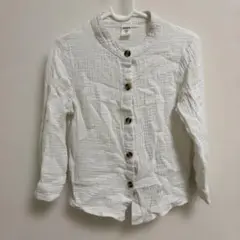 SHEIN シーイン 長袖シャツ コットン ホワイト 5Y 100cm