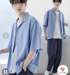 ⭐︎美品⭐︎ ASTRONOMY 防シワ接触冷感リラックスワイドシャツ　L