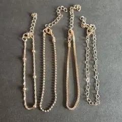 ブレスレット　ゴールド　4本セット