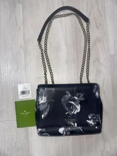 kate spade ネイビー フラワーショルダーバッグ
