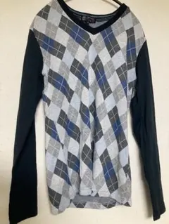 MICHEL KLEIN アーガイル柄ニット 46