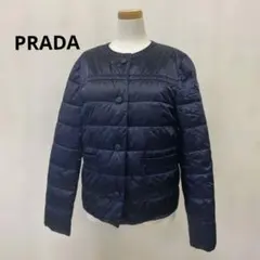 美品 PRADA ノーカラーダウンジャケット 岡部あゆみさん愛用 Mサイズ 2026年最新】プラダ ダウン 岡部あゆみの人気アイテム - メルカリ
