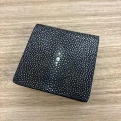 T.MBH えくぼなし 星なし 葉合わせ ガルーシャ(エイ革) コイン札