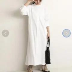 SLOBE IENA キャンブリックシャツワンピース　ホワイト