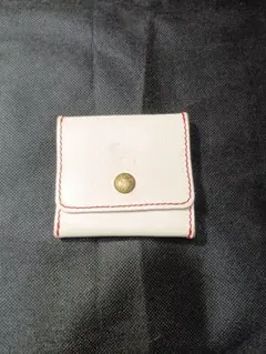 IL BISONTE ホワイトコインケース　イタリア製