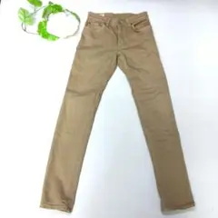 EDWIN ベージュ スキニーパンツ ジッパーフライ レディース　M