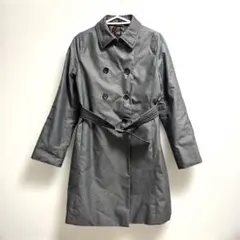 コムサデモード　グレー コート　ベルト付き トレンチコート Mサイズ