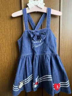 メゾピアノデニム ジャンバースカート