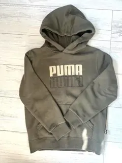 PUMA オリーブグリーン パーカー 130cm