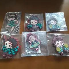 鬼滅の刃 竈門炭治郎 ラバーストラップ・アクリルキーホルダーお纏め6点 sale