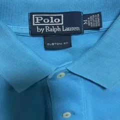 90s 00s Polo by Ralph Lauren 水色　ポロシャツ