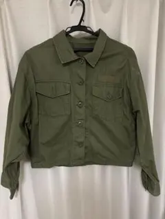 ショート アウター ジャケット カーキ モスグリーン