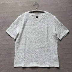 SHEIN Dazy 半袖 テクスチャーブラウス ホワイト 無地 M 美品