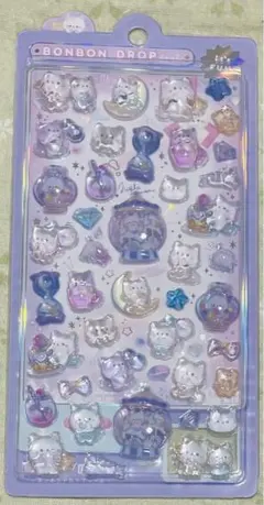 クーリア　正規品　新作　ボンボンドロップシール ナイトミャウ