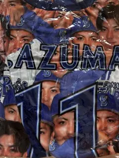 横浜DeNAベイスターズ ファンフェス カプセルトイ 総柄Tシャツ 東克樹　11