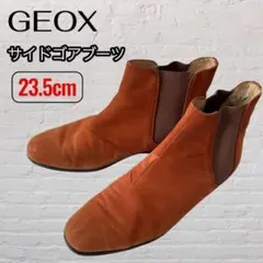 GEOX ジェオックス サイドゴアブーツ 23.5cm スウェード テラコッタのサムネイル