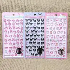 ボンボンドロップシールミニ　サンリオ　3種　キティクロミマイメロ