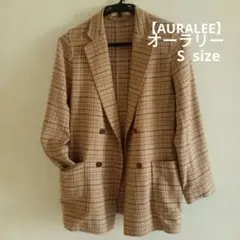 【美品】 AURALEE名作ウールジャケット チェック テーラードジャケット AURALEE / オーラリー | WOOL SERGE CHECK JACKET チェック