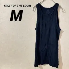 FRUIT OF THE LOOM M タンクトップ ブラック系 リブ編みのサムネイル
