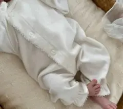♡最終価格♡♡monbebe ❤ロンパースのみ❤White♡newbornサイズ