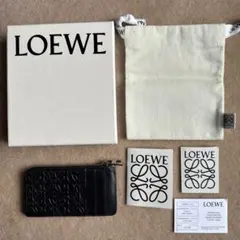 LOEWE フラグメントケースリピートアナグラム ブラック