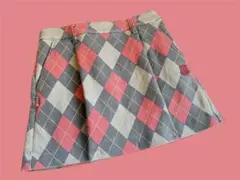 PEARLY GATES アーガイルチェックスカート