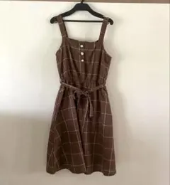 axes femme♡チェック柄ジャンスカ