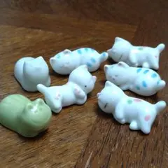 ネコの箸置き　２種類　全７個