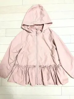 petit main 撥水加工ペプラムウィンドブレーカー130㎝