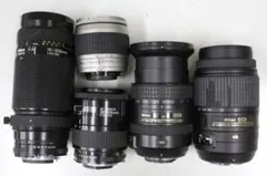 【ジャンク品】カメラレンズ 6点セット（ニコン　キヤノン　ミノルタ）　まとめ売り ジャンク品】カメラレンズ 6点セット（ニコン キヤノン ミノルタ