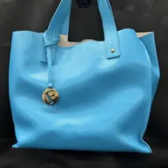 【used】フルラ　FURLA トートバッグ　水色　ハンドバッグ