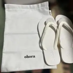 ohora ホワイト フラットサンダルのサムネイル