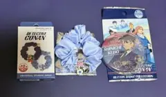 USJ 2026クールジャパン　名探偵コナン　工藤新一ヘアゴム　缶バッジ