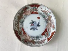 D 錦絵丸形小皿　4寸　伊万里　骨董　明治
