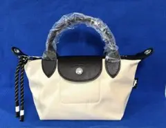 新品ロンシャン ルプリアージュ エナジートップハンドル XS アイボリー2way