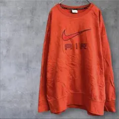 ナイキ　NIKE 90年代風スウェット　トレーナー　オレンジ系　Sサイズ